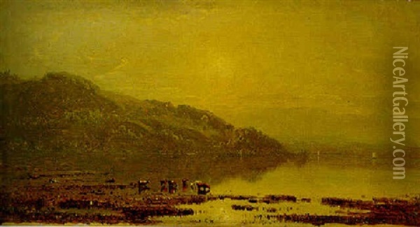 Mt. Merino Oil Painting - Sanford Robinson Gifford