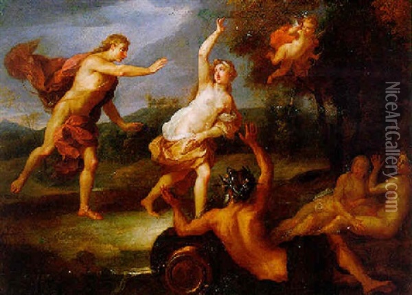 Apollo And Daphne Oil Painting - Noel Nicolas Coypel