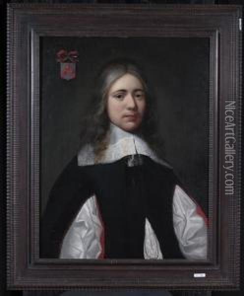 Portrait Eines Jungen Mannes. Oil Painting - Jan Albertz. Rotius