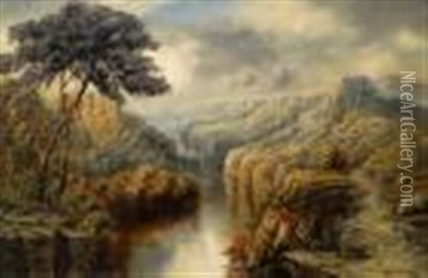 The Gorge On The Zambesi Oil Painting - Albert Everard Read