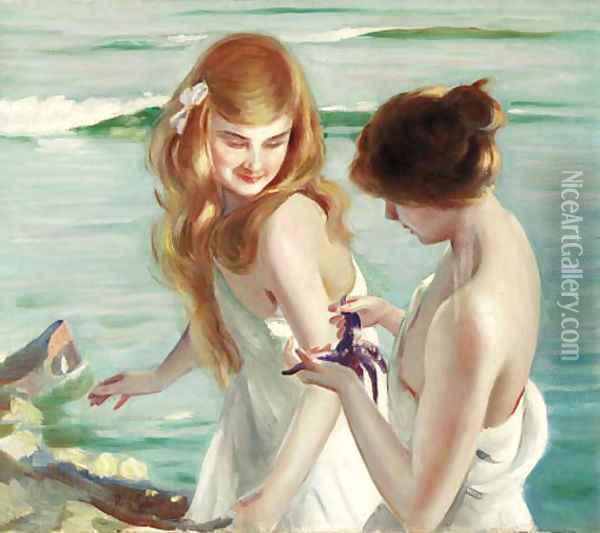 Sea maidens Oil Painting - Paul Chabas