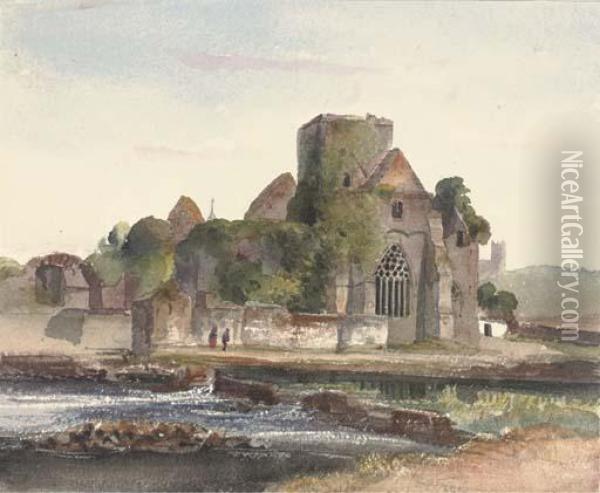 Ross Castle Oil Painting - Harriet Cheney