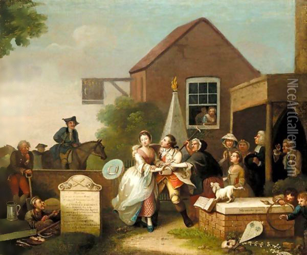 The Rake's Party Oil Painting - John Collet