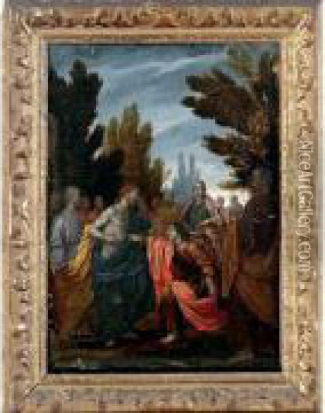 l'incredulite De Saint-thomas Oil Painting - Francesco Curradi