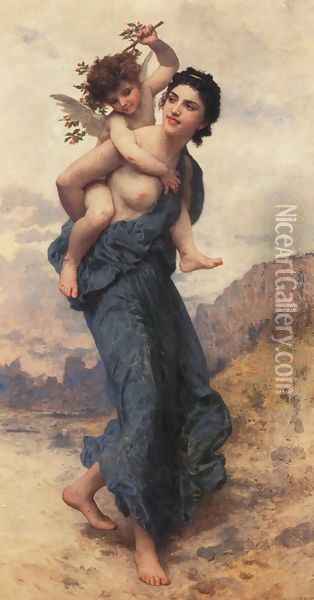 Spring Oil Painting - William-Adolphe Bouguereau