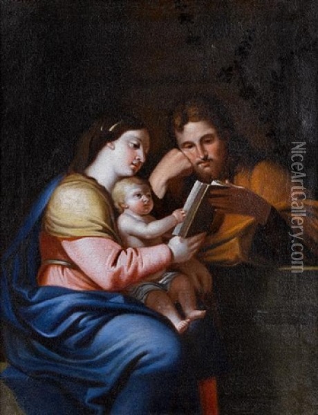 The Holy Family Oil Painting - Pierre Mignard the Elder