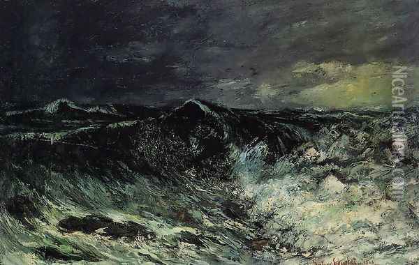 The Wave 2 Oil Painting - Gustave Courbet
