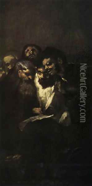 Reading 2 Oil Painting - Francisco De Goya y Lucientes
