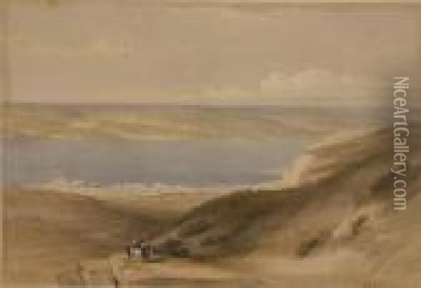 Bethlehem, Ascent Of The Lower Range Of Sinai Oil Painting - David Roberts