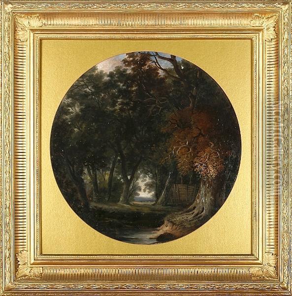 Woods At King's Lynn Oil Painting - Henry Ladbrooke