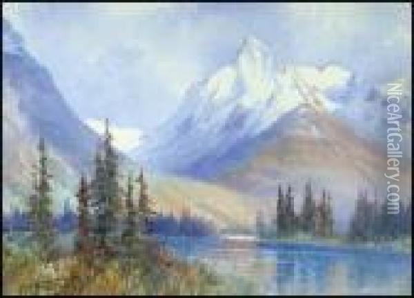 The Chancellor, Canadian Rockies Oil Painting - Frederic Marlett Bell-Smith