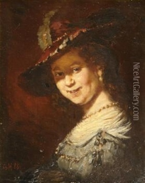 Brustportrat Der Saskia Oil Painting -  Rembrandt van Rijn