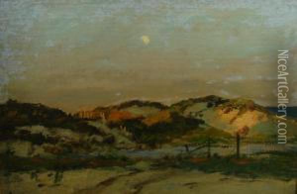 Moonlit Dunes Oil Painting - George Henry Bogert
