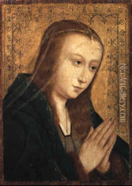 The Madonna At Prayer Oil Painting - Quentin Massys the Elder