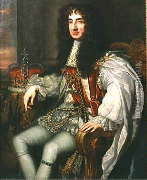 King Charles II 1630-85 Oil Painting - Sir Peter Lely