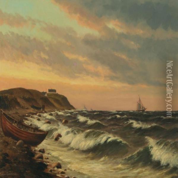 Marine Oil Painting - Johann Jens Neumann