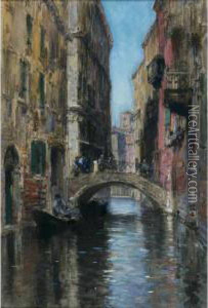 Ponte Dell'olio Oil Painting - Francis Hopkinson Smith
