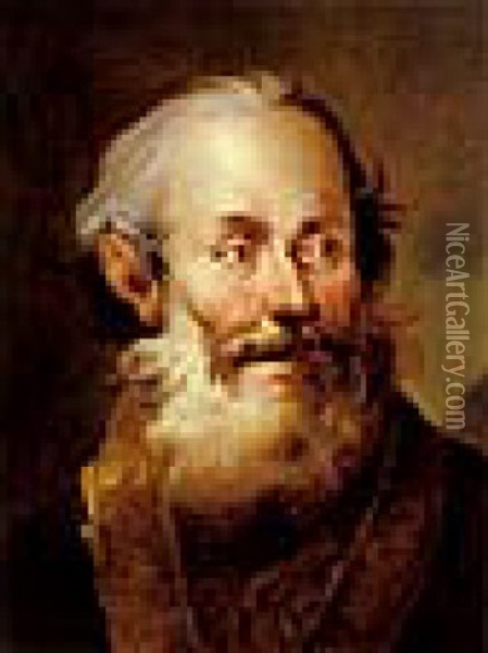 Bildnis Eines Bartigen Mannes Oil Painting - Tiberius Dominikus Wocher