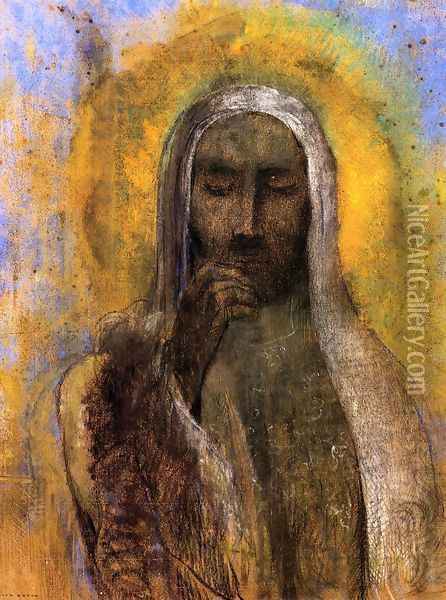Christ In Silence Oil Painting - Odilon Redon