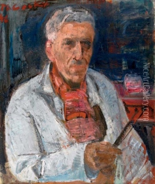 Mon Portrait - My Portrait Oil Painting - Philibert Cockx