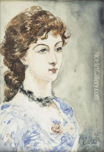 Tete De Jeune Femme Oil Painting - Henri De Toulouse-Lautrec