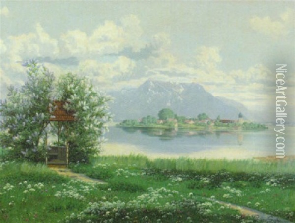 Fruhling Am Chiemsee Oil Painting - Philipp Graf