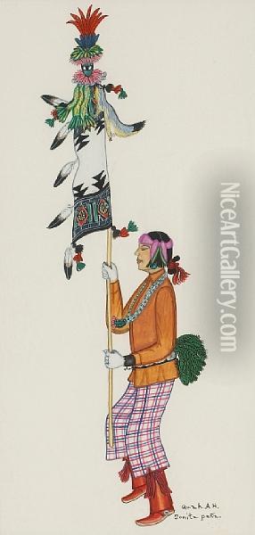Pueblo Ceremonial Oil Painting - Tonita Pena
