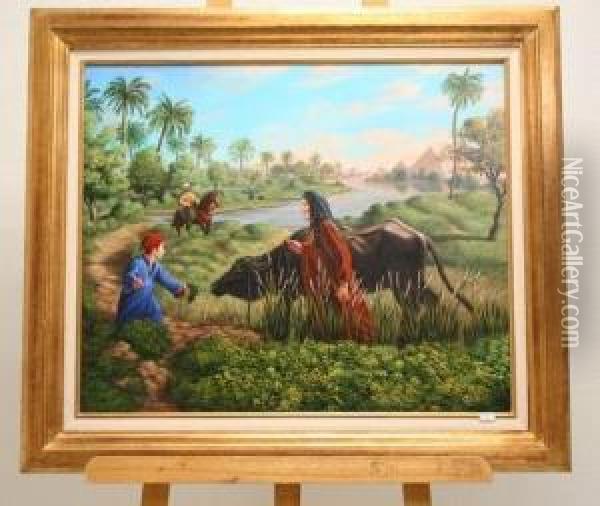 Orientaliste Oil Painting - Thomas