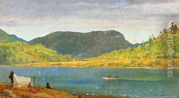 Greenwood Lake II Oil Painting - Jasper Francis Cropsey