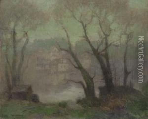 Misty Evening Oil Painting - Paul Cornoyer