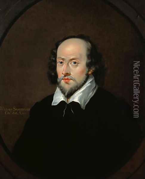 Portrait of William Shakespeare (1564-1616) Oil Painting - John Vanderbank