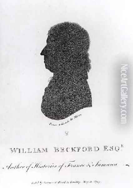 William Beckford Esq d1799 Author of Histories of France and Jamaica from a shade Oil Painting - Miers, John