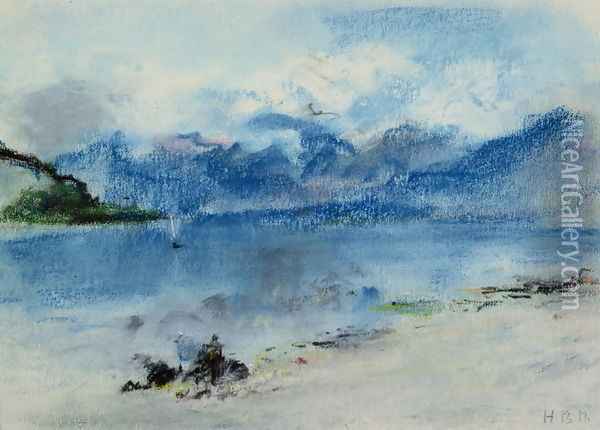 Lake Maggiore, (2) Oil Painting - Hercules Brabazon Brabazon