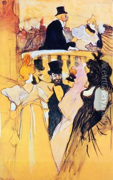 At the Opera Ball Oil Painting - Henri De Toulouse-Lautrec