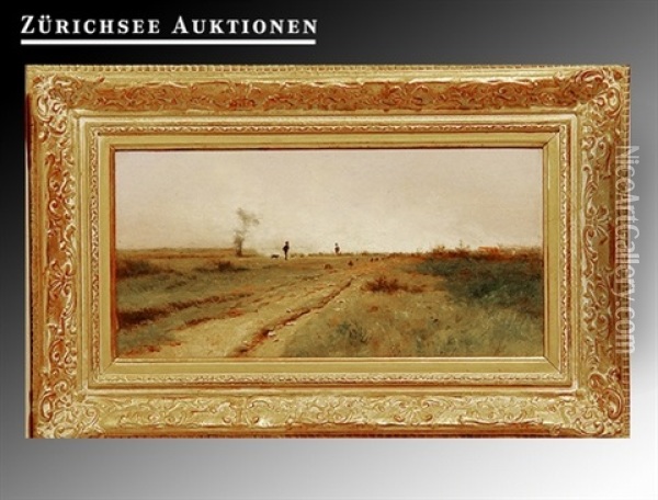 Landschaft Oil Painting - Gustave Eugene Castan