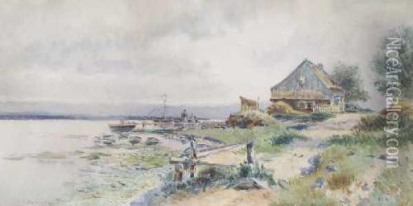 Am Seeufer Oil Painting - Adolf Stademann