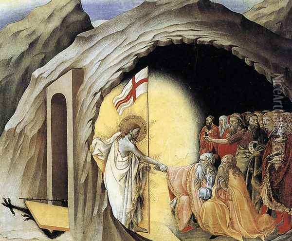 The Descent into Limbo c. 1445 Oil Painting - Master of the Osservanza