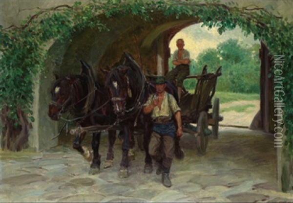 Heimkehr Oil Painting - Ludwig Koch