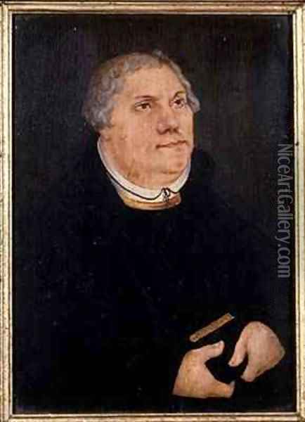 Martin Luther 3 Oil Painting - Lucas The Elder Cranach