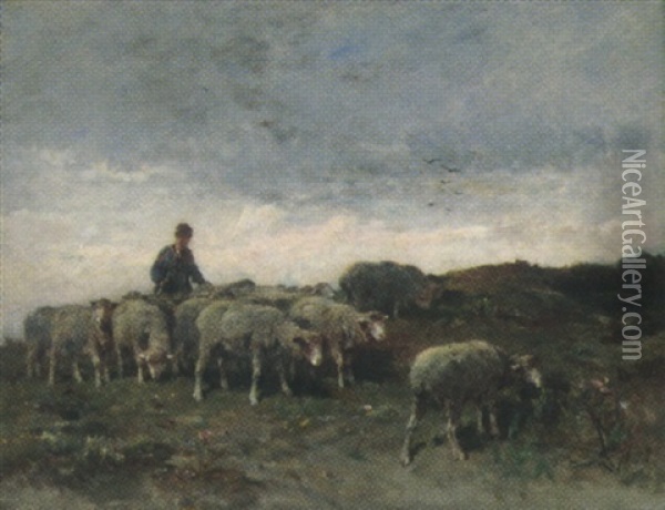 Scene Pastorale Oil Painting - Felix Saturnin Brissot de Warville