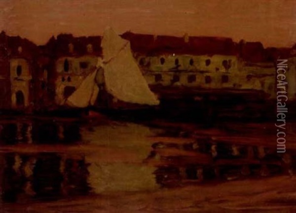 The Harbour Oil Painting - James Wilson Morrice