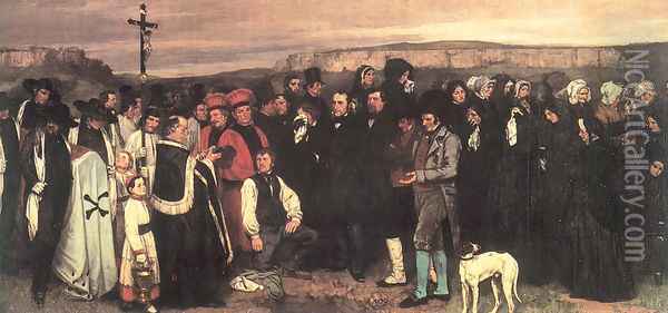 Burial at Ornans, 1849-50 Oil Painting - Gustave Courbet