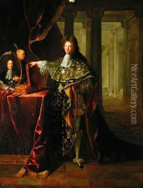 Portrait of Jean-Baptiste Colbert, marquis de Torcy 1655-1746 Oil Painting - Robert Tournieres