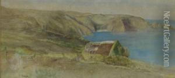 Baleine Bay, Sark Oil Painting - William A. Toplis