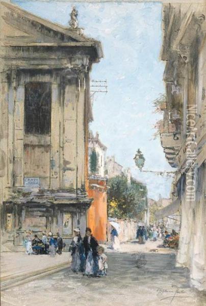 Sunny Day In Italy Oil Painting - Francis Hopkinson Smith
