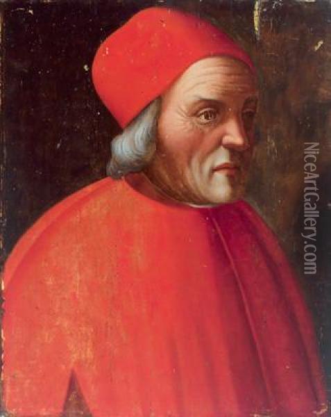 Ritratto Di Marsilio Ficino Oil Painting - Ridolfi Domenico Di Ghirlandaio