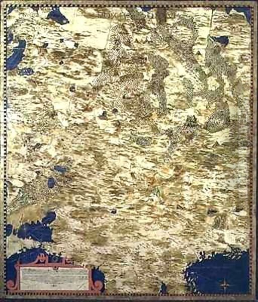 Map of Sixteenth Century Russia Oil Painting - Egnazio Stefano and Danti Bonsignori