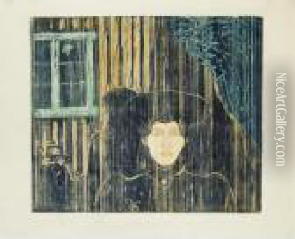 Moonlight I (w. 90, Sch. 81) Oil Painting - Edvard Munch