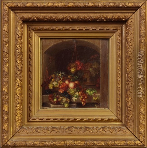 Still Life Of Fruit Oil Painting - Adelheid Dietrich