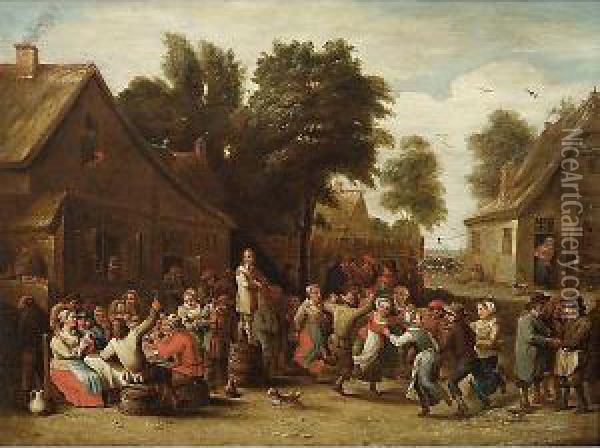 Festa Di Paese Oil Painting - Abraham Teniers
